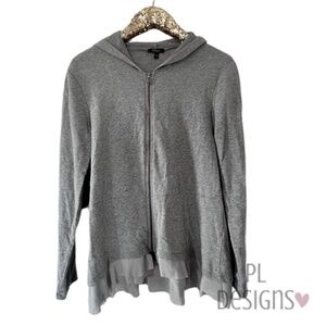 Cupio Hoodie Zipper Jacket Heather Gray